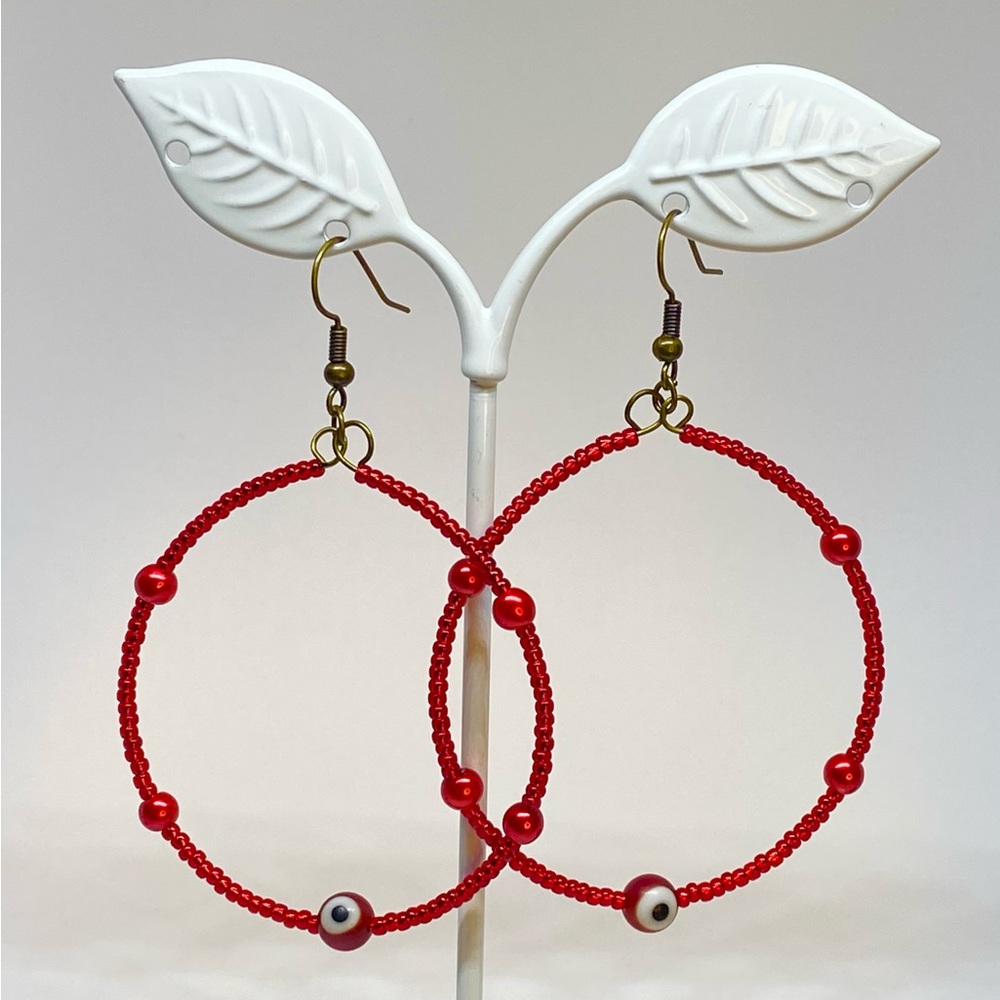 Evil Eye Hoops